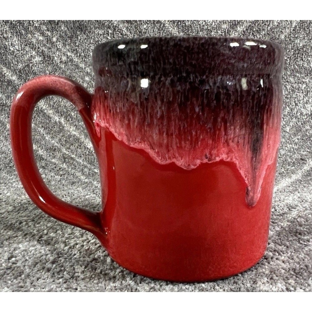 Snap-On 2023 Exclusive Red Deneen Pottery Handmade Mug 4”Hx3.25” - Picture 3 of 9